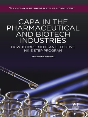 Capa In The Pharmaceutical And Biotech Industries By J